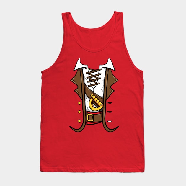 Easy Halloween Pirate Costume Tank Top by 4Craig